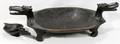 040137 AFRICAN CARVED WOOD BOWL H 10 W 16 L 35