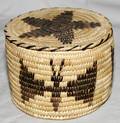 040130 NATIVE AMERICAN INDIAN COILED ROUND BOX