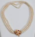 032148 ANTIQUE FRESHWATER PEARL NECKLACE L 16