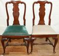 031153 QUEEN ANNE STYLE MAHOGANY SIDE CHAIRS C 1920