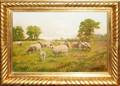 022100 EUGENE GUITTENS OIL ON CANVAS PASTORAL SCENE