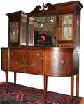 122101 FEDERAL MAHOGANY WSATINWOOD SIDEBOARD H85