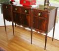 122096 ENGLISH CARVED MAHOGANY SIDEBOARD 19TH C