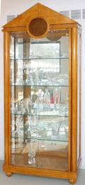 051155 EMPIRE VITRINE WITH TWO GLASS DOORS H 88