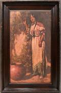 042098 WARREN E ROLLINS OIL NATIVE AMERICAN WOMAN