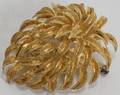 040181 ITALIAN 18KT YELLOW GOLD BROOCH 187 GRAMS