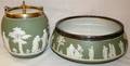 032202 WEDGWOOD JASPERWARE BISCUIT BARREL  BOWL