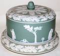 032195 WEDGWOOD JASPERWARE STYLE CHEESE KEEPER 19TH