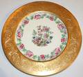 030188 PORCELAIN AND GOLD TRIM DINNER PLATES 12