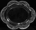 030180 LALIQUE CRYSTAL FISH DESIGN OVAL TRAY
