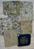 Group of  crewelwork