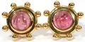 021160 PALOMA PICASSO 18KT GOLD  RUBELITE EARRINGS
