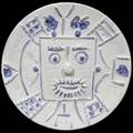 021152 PABLO PICASSO CERAMIC PLATE FACE IN SQUARE