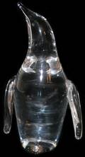 021146 STEUBEN GLASS PENGUIN H 6 14