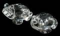 021141 STEUBEN GLASS FROGS TWO H 2 12  3 L 5