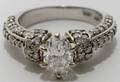 020115 14KT WHITE GOLD DIAMOND LADYS RING 225 CTS