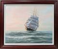 012103 PATRICK T COLLINS OIL ON CANVAS SHIP AT SEA