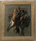012099 WM MACHEN OIL ON CANVAS DUCK TROPHY