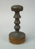 Turned wooden wig stand late 18th c