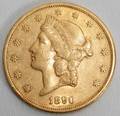 010115 US 20 LIBERTY HEAD GOLD COIN 1890S