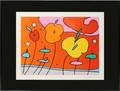 122139 PETER MAX SILKSCREEN 19x24 FLOWERS