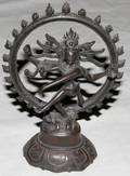 060179 BRONZE DANCING SHIVA NATRAJ SCULPTURE 20TH C
