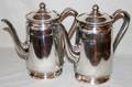 060165 REED AND BARTON SILVER PLATE COFFEE POTS PAIR