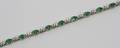 051220 8CT EMERALD  3CT DIAMOND LINE BRACELET