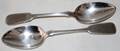051209 RUSSIAN SILVER SERVING SPOONS 1895 L 8 34