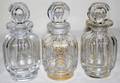 041231 BACCARAT CRYSTAL COLOGNE BOTTLES THREE
