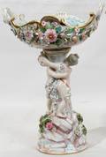 022151 MEISSEN PORCELAIN BASKET COMPOTE SIGNED H 12