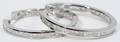 022165 326 CT PRINCESS CUT DIAMOND HOOP EARRINGS