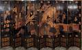 021219 CHINESE COROMANDEL TWELVEPANEL SCREEN H 108