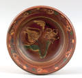 American redware shallow bowl 19th c