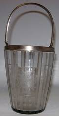 020191 ETCHED CRYSTAL ICE BUCKET H 11 DIA 5
