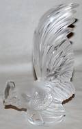 011318 LALIQUE CRYSTAL COQ NAIN HOOD ORNAMENT
