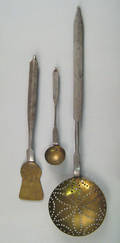 Pennsylvania wrought iron and brass implements 19th c