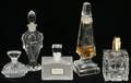 011303 CRYSTAL PERFUME BOTTLES FIVE H288