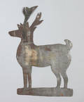 Sheet zinc stag weathervane pattern 19th c