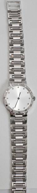 122173 GENTS PIAGET STYLE 18K WHITE GOLD WATCH