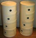 060221 1970S RETRO CYLINDRICAL LAMP TABLES C1970