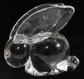 051252 STEUBEN GLASS RABBIT H 3 12
