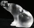 031273 LALIQUE CRYSTAL FIGURE OF A POLAR BEAR H 6