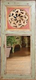 021251 VENETIAN TRUMEAU PAINTED FRAME MIRROR 56