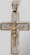 012187 15CT DIAMOND CROSS L25