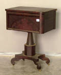Empire mahogany sewing stand