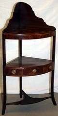 012160 ENGLISH MAHOGANY CORNER WASH STAND C1810