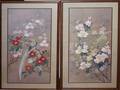 052267 ORIENTAL BIRD AND BLOSSOM PICTURES 30 X 15