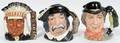 040305 ROYAL DOULTON PORCELAIN CHARACTER MUGS THREE