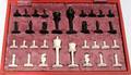 040295 INDIAN CHESS PIECES 20TH C 32 PCS
